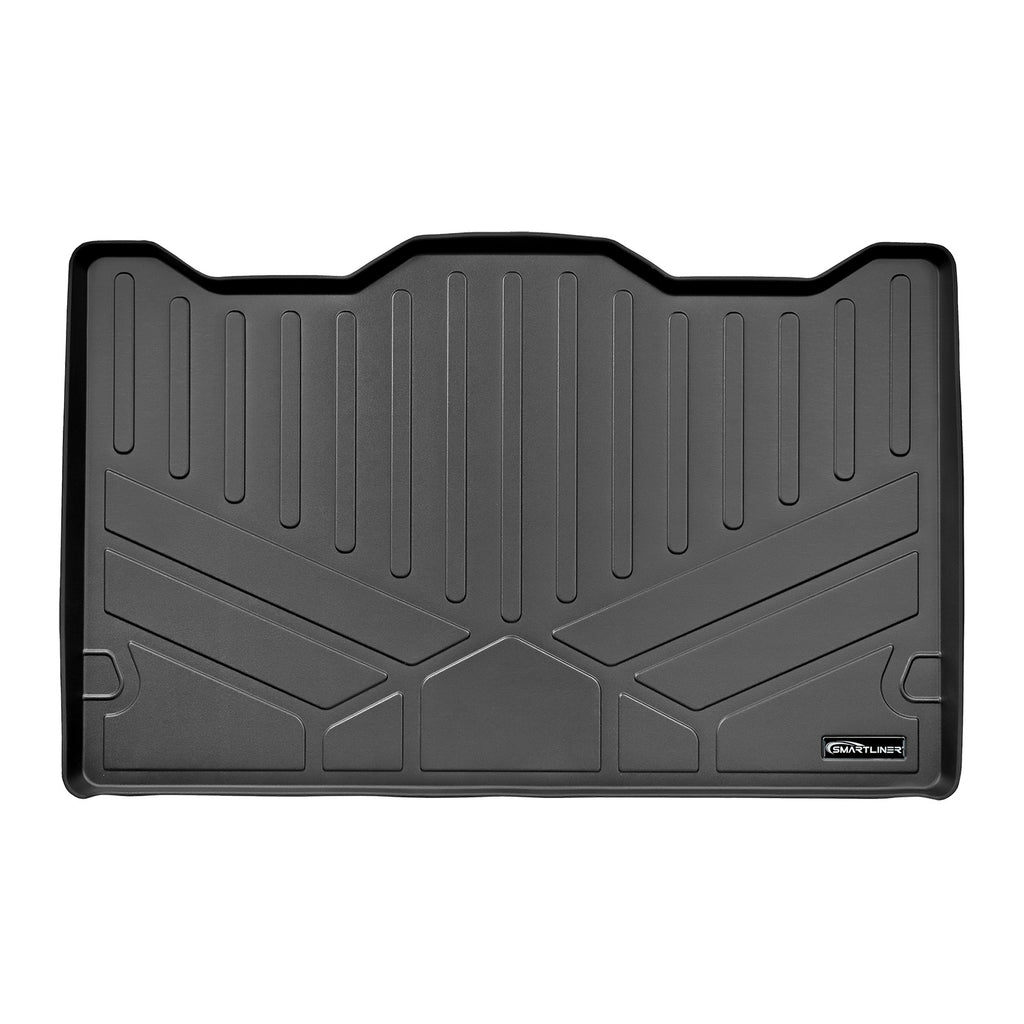 SMARTLINER All Weather Cargo Trunk Liner Floor Mat Behind 3rd Row Black Compatible With 2007-2014 Chevrolet Suburban / GMC Yukon XL (SE0238)