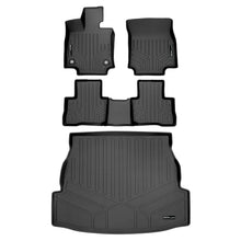 Load image into Gallery viewer, SMARTLINER All Weather Custom Fit Floor Mats 2 Rows and Cargo Liner Set Black Compatible With 2019-2023 Toyota Rav4 Hybrid (SA0418/B0488/D0418)