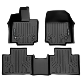 SMARTLINER All Weather Custom Fit Black 2 Row Floor Mat Liner Set Compatible With 2023-2024 Lexus RX (SA0679/B0679)