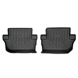 SMARTLINER Custom Fit Floor Mats 2nd Row Liner Black Compatible With 2018-2020 Jeep Wrangler 2-Door (SB0384)