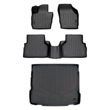 Load image into Gallery viewer, SMARTLINER Custom Fit All Weather Protection Black 2 Row Floor Liners &amp; Cargo Liner behind the 2nd Row Seats Compatible With 2015-2018 Audi Q3 (SA0365/B0365/D0365)