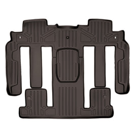 SMARTLINER Floor Mats 2nd and 3rd Row Liner Cocoa Compatible With Traverse / Enclave / Acadia / Outlook (SB3044)