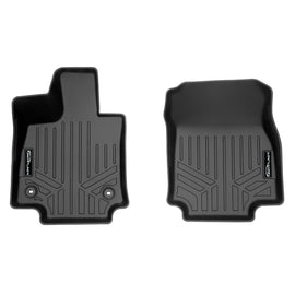 SMARTLINER Custom Fit All Weather 1st Row Black Floor Mat Liner Set Compatible With 2021-2023 Toyota Venza (SA0537)