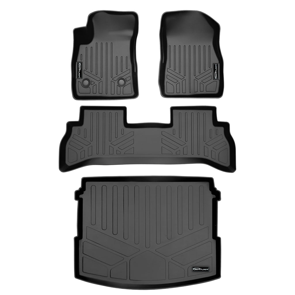 SMARTLINER Floor Mats and Cargo Liner Behind 2nd Row Black Compatible With 2020-2025 Buick Encore GX (SA0511/B0511/D0512)
