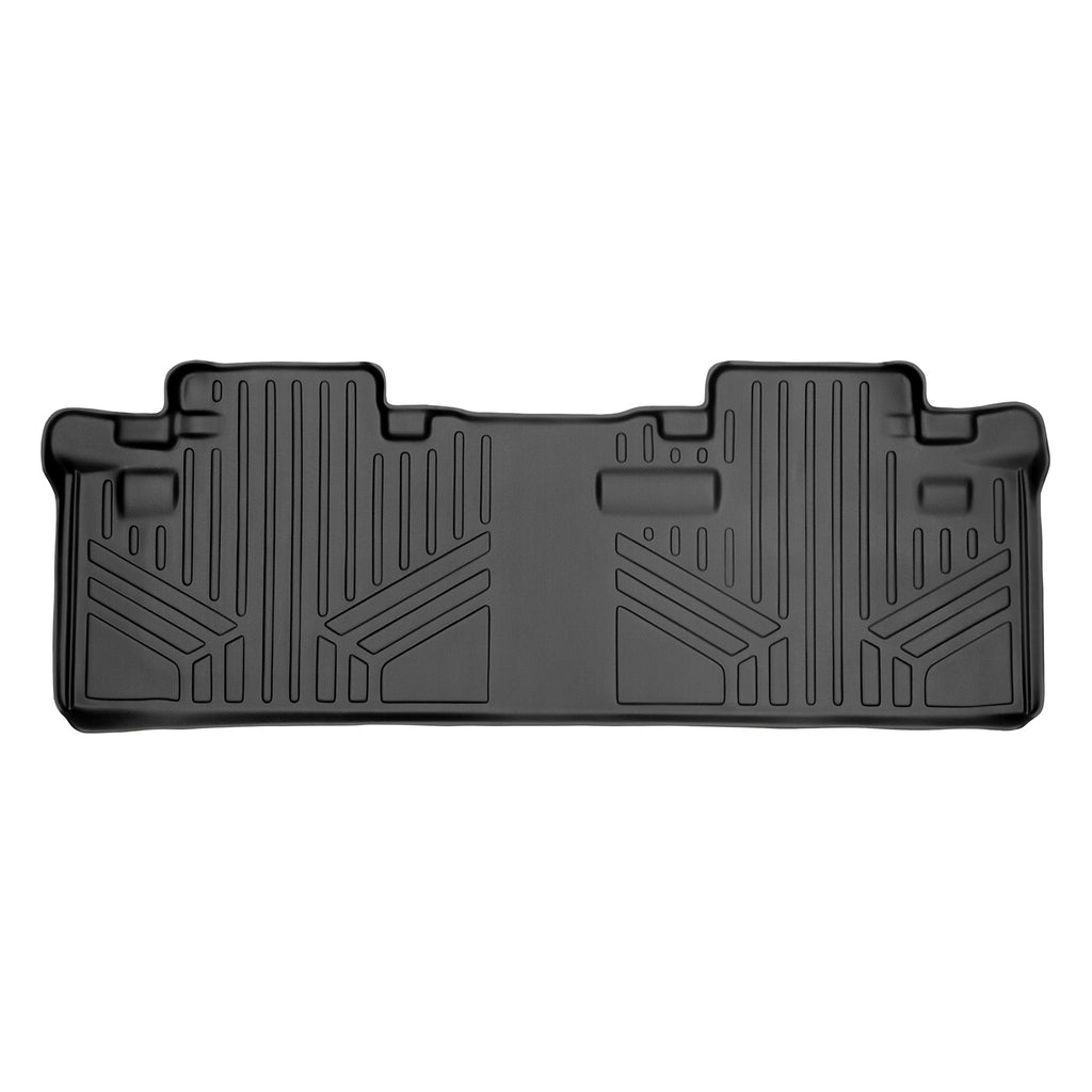 SMARTLINER Custom Fit Floor Mats 2nd Row Liner Black Compatible With 2011-2020 Toyota Sienna 8 Passenger Model (SB0083)