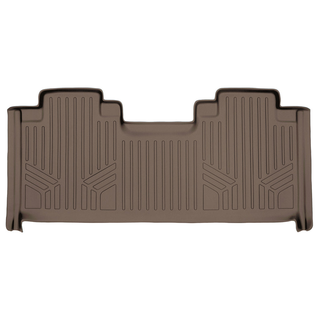SMARTLINER Custom Fit Floor Mats 2nd Row Liner Tan Compatible With 2015-2022 Ford F-150 SuperCab with 1st Row Bucket Seats (SB1172)