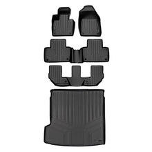 Load image into Gallery viewer, SMARTLINER Floor Mats 3 Rows and Cargo Liner Behind 2nd Row Set Black Compatible With 2016-2023 Volvo XC90 - No Plug-in Hybrid Models (SA0223/B0223/C0223/D0223)