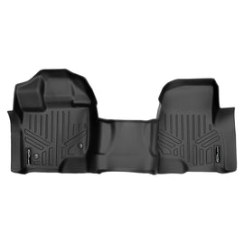 SMARTLINER Floor Mats 1st Row 1 Piece Liner Black Compatible With 2015-2025 Ford F-150 SuperCab or SuperCrew Cab with 1st Row Bench Seat (SA0212)