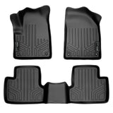 SMARTLINER Custom Fit Floor Mats 2 Row Liner Set Black Compatible With 2014-2021 Jeep Cherokee - All Models (SA0150/B0150)