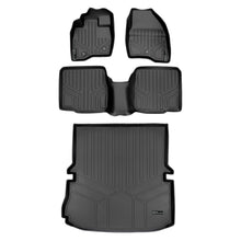 Load image into Gallery viewer, SMARTLINER Custom Fit Floor Mats 2 Rows and Cargo Liner Set Black Compatible With 2017-2019 Ford Explorer without 2nd Row Center Console (SA0245/B0082/D0082)