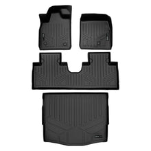 Load image into Gallery viewer, SMARTLINER Custom Fit All Weather Black 2 Row Floor Mats and Cargo Liner Set Compatible With 2021-2024 Ford Mustang Mach-E (SA0541/B0541/D0541)