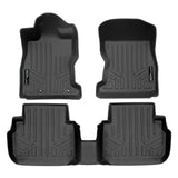 SMARTLINER All Weather Protection Custom Fit Black 2 Row Floor Mat Liner Set Compatible With 2022-2024 Subaru WRX (SA0720/B0358)