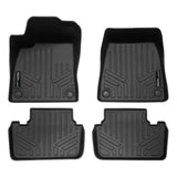 SMARTLINER Custom Fit All Weather Protection Black 2 Row Floor Liners Compatible With 2020-2025 Polestar 2 (SA0712/B0712)