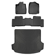 Load image into Gallery viewer, SMARTLINER Custom Fit All Weather Protection Black 2 Row Floor Liners &amp; Cargo Liner behind the 2nd Row Seats Compatible With 2007-2013 Acura MDX (SA0084/B0084/D0084)