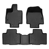 SMARTLINER Custom Fit All Weather Protection Black 2 Row Floor Mat Liner Set Compatible With 2024 Toyota Grand Highlander (SA0719/B0719)