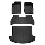 SMARTLINER Custom Fit All Weather Protection Black 2 Row Floor Liners & Cargo Liner behind the 2nd Row Seats Compatible With 2024-2025 Buick Envista (SA0711/B0711/D0726)