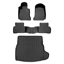 Load image into Gallery viewer, SMARTLINER Custom Floor Mats 2 Rows and Cargo Liner Set Black Compatible With 2015-2021 Mercedes Benz C Class Sedan (SA0165/B0165/D0165)