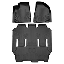Load image into Gallery viewer, SMARTLINER Custom Fit Black 3 Row Liner Set Compatible With 2021-2024 Chrysler Pacifica &amp; Pacifica Hybrid (SA0648/B0291)