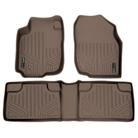 SMARTLINER Custom Fit Floor Mats 2 Row Liner Set Tan Compatible With 2006-2012 Toyota RAV4 without 3rd Row Seat (SA1019/B1019)