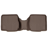 SMARTLINER Custom Fit Floor Mats 2nd Row Liner Tan Compatible With 2011-2019 Ford Explorer with 2nd Row Center Console (SB1109)
