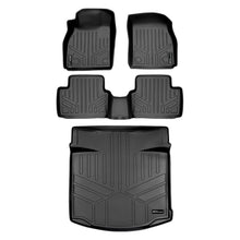 Load image into Gallery viewer, SMARTLINER Custom Fit Floor Mats and Cargo Liner Set Black Compatible With 2013-2016 Chevrolet Malibu (SA0187/B0187/D0187)