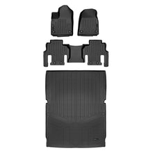 Load image into Gallery viewer, SMARTLINER All Weather Custom Fit Black 2 Row &amp; Cargo Liner Behind the 2nd Row Floor Mat Liner Set Compatible With 2023-2024 Jeep Grand Wagoneer L (SA0573/B0589/D0708)