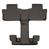 SMARTLINER All Weather Custom Fit Floor Mats 2nd and 3rd Row Liner Cocoa Compatible With 2020-2021 Cadillac XT6 (SB3230-R)