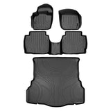 SMARTLINER Custom Fit Floor Mats 2 Rows and Cargo Liner Set Black Compatible With 2013-2016 Ford Fusion (SA0133/B0133/D0133)