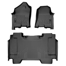 Load image into Gallery viewer, SMARTLINER Custom Fit Floor Mats 2 Row Liner Set Black Compatible With 2019-2022 Ram 1500 Crew Cab without Rear Underseat Storage Box (SA0369/B0369)