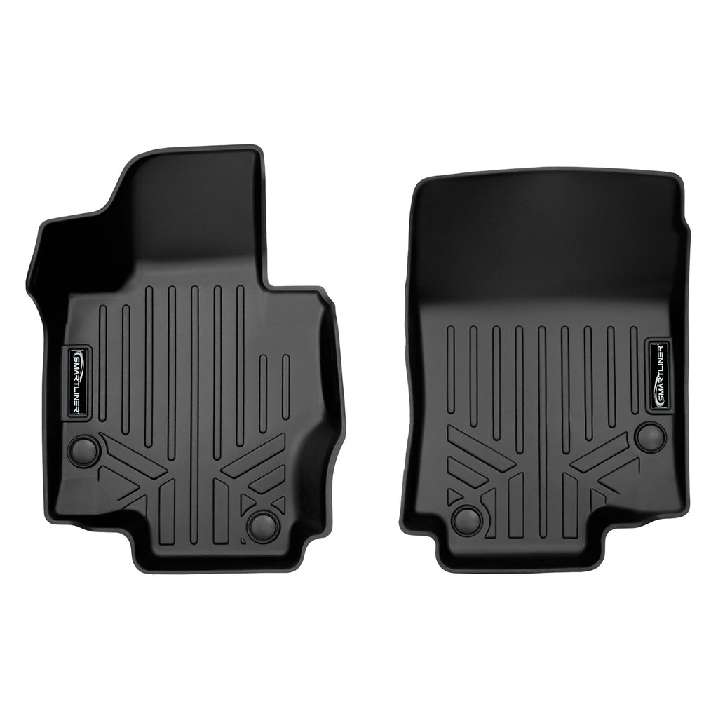 SMARTLINER Custom Fit Floor Mats 1st Row Liner Set Black Compatible With 2020-2023 Mercedes-Benz GLE-Class/ 2020-2023 GLS-Class (SA0471)