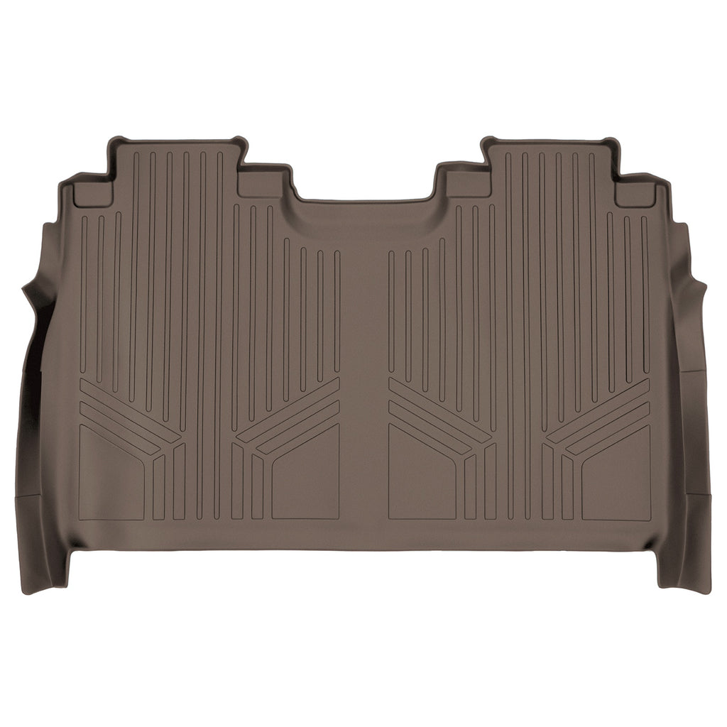 SMARTLINER Custom Fit Floor Mats 2nd Row Liner Tan Compatible With 2015-2022 Ford F-150 SuperCrew with 1st Row Bucket Seats (SB1167)