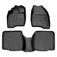 Load image into Gallery viewer, SMARTLINER Custom Fit Floor Mats 2 Row Liner Set Black Compatible With 2017-2019 Ford Explorer without 2nd Row Center Console (SA0245/B0082)