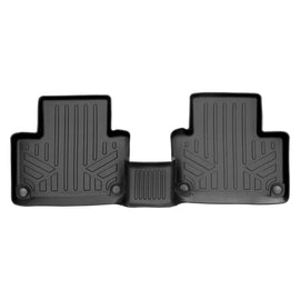 SMARTLINER Custom Fit Floor Mats 2nd Row Liner Black Compatible With 2016-2023 Volvo XC90 (SB0611)