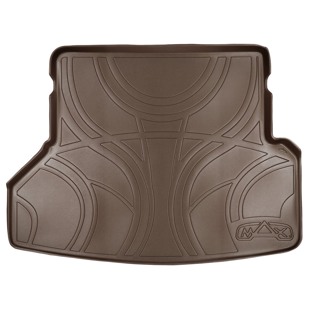 SMARTLINER All Weather Custom Fit Cargo Trunk Liner Floor Mat Behind 2nd Row Tan Compatible With 2008-2013 Toyota Highlander (SD1057)