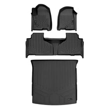 Load image into Gallery viewer, SMARTLINER 2 Row Floor Mats &amp; Cargo Liner Behind 2nd Row Set Compatible With 2021-2024 Tahoe/Yukon w/ 2nd Row Bench Seat (SA0524/B0525/D0524)