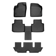 Load image into Gallery viewer, SMARTLINER Floor Mats 3 Row Liner Set Black Compatible With 2018-2022 Atlas with 2nd Row Bucket Seats without Fender Premium Audio (SA0300/B0443/C0443)