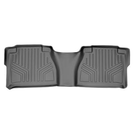 SMARTLINER Custom Fit Floor Mats 2nd Row Liner Grey Compatible With 2007-2013 Toyota Tundra Double Cab (SB2041)