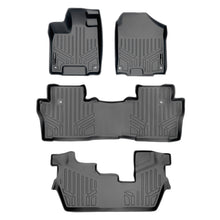 Load image into Gallery viewer, SMARTLINER Custom Fit Floor Mats 3 Row Liner Set Grey Compatible With 2016-2022 Honda Pilot 8 Passenger Model (SA2200/B2200/C2200)