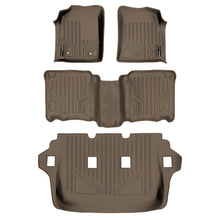 Load image into Gallery viewer, SMARTLINER Custom Fit Floor Mats 3 Row Liner Set Tan Compatible With 2012-2015 Toyota Compatible Fortuner (SA1100/B1010/C1010)