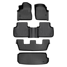 Load image into Gallery viewer, SMARTLINER Custom Fit All Weather Protection Black 3 Row Floor Liners &amp; Cargo Liner behind the 3rd Row Seats Compatible With 2017-2025 Audi Q7/SQ7 (SA0364/B0364/C0364/E0364)