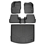 SMARTLINER Custom Fit Floor Mats 2 Rows and Cargo Liner Set Black Compatible With 2015-2016 Lincoln MKC (SA0115/B0217/D0115)