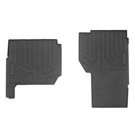 SMARTLINER All Weather Custom Fit Floor Mats 2nd Row Liner Black Compatible With 2018-2021 Polaris Ranger Crew XP 1000 (UB0101)