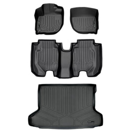 SMARTLINER Custom Fit Floor Mats 2 Rows and Cargo Liner Set Black Compatible With 2016-2022 Honda HR-V (SA0193/B0193/D0193)