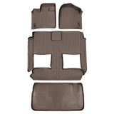 SMARTLINER Floor Mats 3 Rows - Cargo Liner Behind 3rd Row Set Tan 2008-2020 Caravan / 08-2016 Town & Country (SA1046/B1046/D1046)