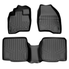 Load image into Gallery viewer, SMARTLINER Custom Fit Floor Mats 2 Row Liner Set Black Compatible With 2015-2016 Ford Explorer without 2nd Row Center Console (SA0161/B0082)