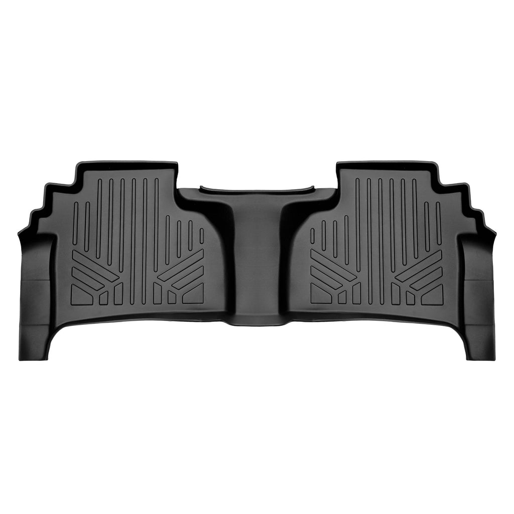 SMARTLINER Custom Fit 2nd Row Floor Liners Compatible With 2019-2023 Chevrolet Silverado 1500 & 2020-2023 Silverado 2500/3500 Double Cab (SB0649)