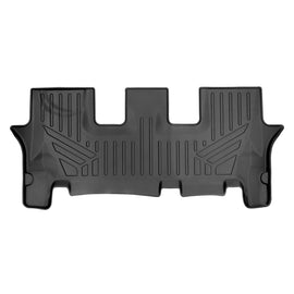 SMARTLINER All Weather Custom Fit Black 3rd Row Floor Mat Liner Set Compatible With 2020-2023 Kia Telluride/ Hyundai Palisade with 2nd Row Bench or Bucket Seats With Center Console (SC0417)