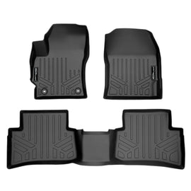 SMARTLINER Custom Fit Floor Mats 2 Row Liner Set Black Compatible With 2019-2023 Toyota Corolla Hatchback (SA0424/B0424)