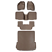 Load image into Gallery viewer, SMARTLINER Custom Fit Floor Mats and Cargo Liner Set Tan Compatible With 2017-2019 Ford Explorer W/O 2nd Row Center Console (SA1245/B1082/C1082/D1082)