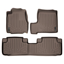 Load image into Gallery viewer, SMARTLINER Custom Fit Floor Mats 2 Row Liner Set Tan Compatible With 2007-2011 Honda CR-V (SA1021/B1021)